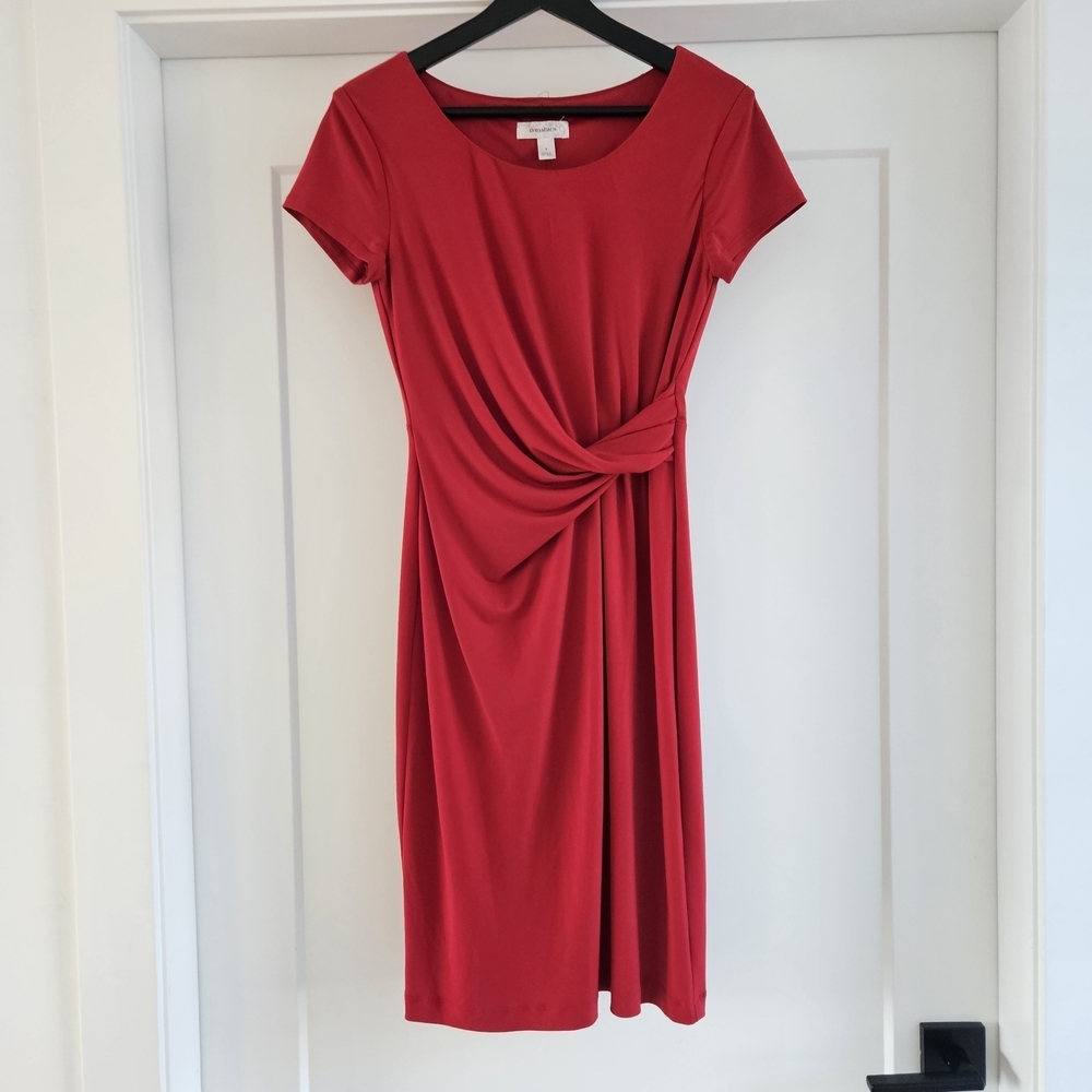 dressbarn Elegant Scarlet Midi Dress
